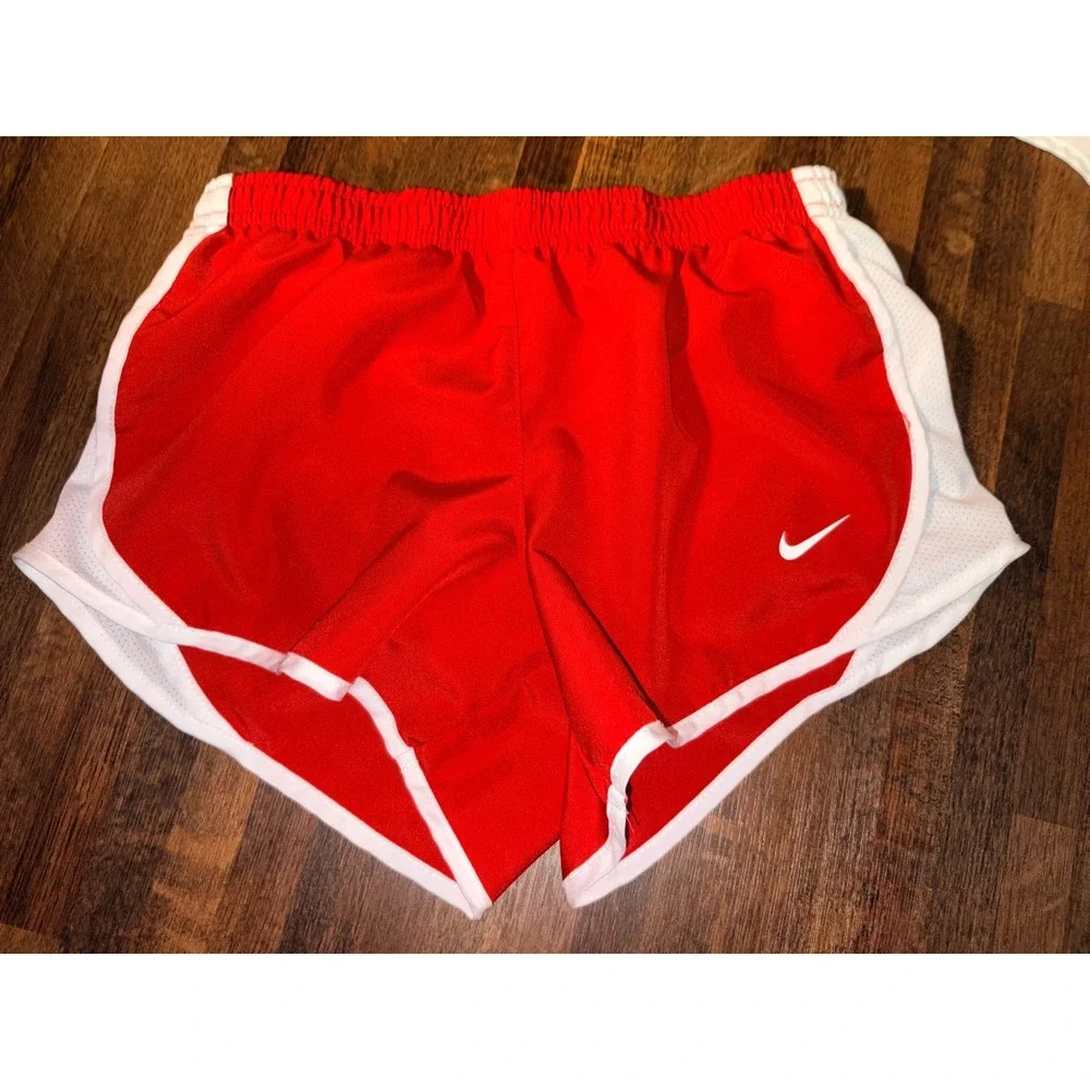 Nike Kids Dri-FIT Tempo Running Shorts Bundle Red White Black Size Small 3 Pack